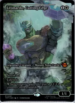 Leonardo, Cutting Edge - Foil - Showcase Teenage Mutant Ninja Turtles MTG 0281 - Image 1
