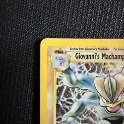 Pokemon Gym Challenge Giovanni’s Machamp 06/132 Heavily Played - Image 2