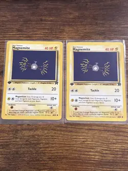 Pokemon TCG Magnemite 1st Edition Team Rocket 60/82 LP - Image 3
