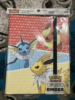 Pokemon Ultra Pro Binder Portfolios Flareon Jolteon Vaporeon Holds 360 Cards - Image 1