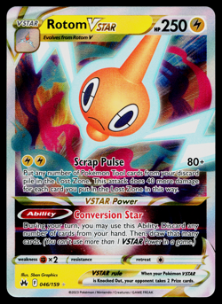Rotom VSTAR 046/159 Holo Rare VSTAR Crown Zenith Pokemon Near Mint - Image 1
