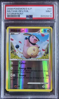 Pokemon D & P Stormfront Reverse Holo Miltank 44/100 PSA 9 Mint - Image 1
