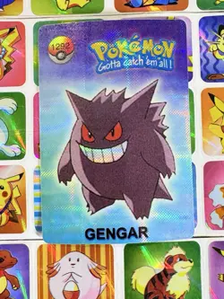 Pokemon Gengar Vintage Pocket Monsters Vending HOLO Prism Sticker 99 Nintendo - Image 2