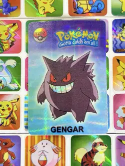 Pokemon Gengar Vintage Pocket Monsters Vending HOLO Prism Sticker 99 Nintendo - Image 3