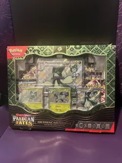 Meowscarada Ex Pokemon paldean fates premium collection box New With Tear On Box - Image 1