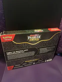 Meowscarada Ex Pokemon paldean fates premium collection box New With Tear On Box - Image 4