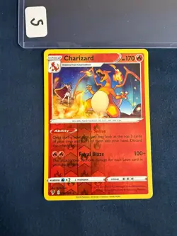 Charizard 025/185 SWSH04: Vivid Voltage Reverse Holo Rare Pokemon Card - Image 1