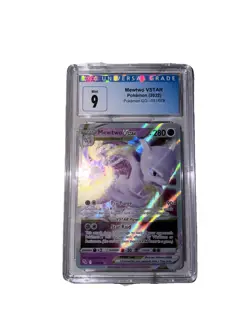 Pokemon Go Mewtwo VSTAR Holo Card 031/078 Blue Label CGC 9 Mint - Image 1