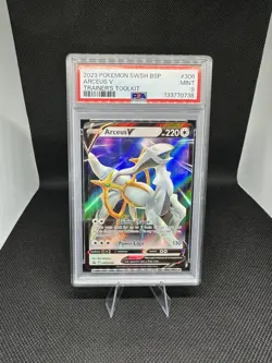GRADED PSA 9 2023 Pokemon SWSH BSP Arceus V Trainer’s Toolkit #306 - Image 1