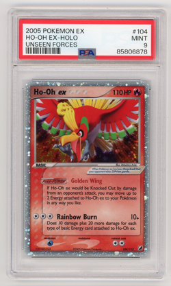 Pokemon Ho-Oh ex 104 EX Unseen Forces Ultra Rare Holo PSA 9 MINT - Image 1