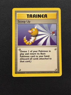 Pokemon TCG Scoop Up 78/102 Base Set Rare Near Mint 1999 WoTC Unlimited - Image 1