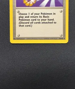 Pokemon TCG Scoop Up 78/102 Base Set Rare Near Mint 1999 WoTC Unlimited - Image 4