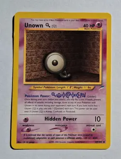Pokemon - Unown Q - Neo Destiny 59/105 - Uncommon - LP - Image 1