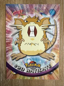 Raticate #20 Topps Series 1 Non-Holo Blue Logo Pokemon TCG NM - Image 1