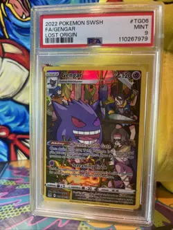 Pokemon TCG Gengar Lost Origin Trainer Gallery TG06/TG30 Holo Ultra Rare Psa 9 - Image 1