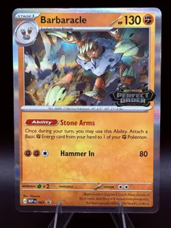 Barbaracle Pokemon Perfect Order Stamped Prerelease Promo MEP 065 - Image 1