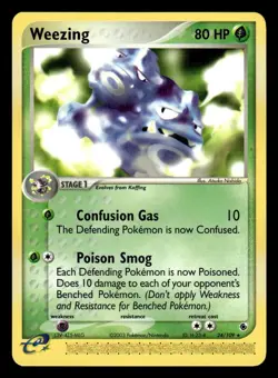 Pokemon Ruby and Sapphire #24/109 Weezing NM - Image 1