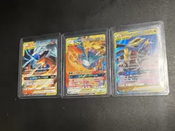 Pokemon Japanese TAG TEAM Lot of 3 Reshiram Charizard Giratina Zapdos etc - Image 1