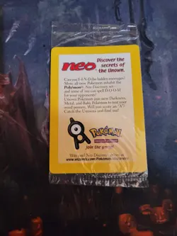 Sealed 2001 Entei Reverse Holo Pokemon Neo Discovery Black Star Movie Promo VTG - Image 1