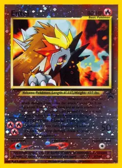 Sealed 2001 Entei Reverse Holo Pokemon Neo Discovery Black Star Movie Promo VTG - Image 2