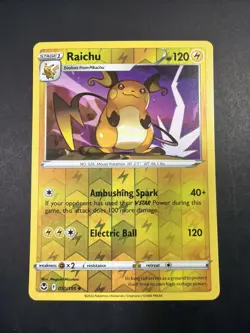 2022 Pokemon Silver Tempest Raichu 050/195 Reverse Holo - Image 1