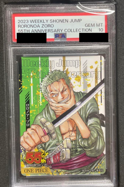 PSA 10 2023 One Piece Weekly Shonen Jump 55th Anniversary Roronoa Zoro Japanese - Image 1