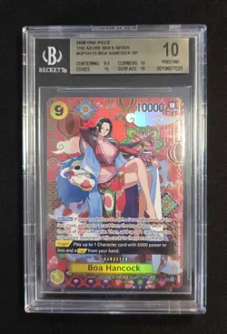 Beckett 10 Pristine Boa Hancock OP14-112 SP One Piece TCG OP14 EB04 English - Image 1