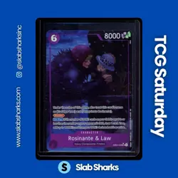 2026 ONE PIECE EB04 THE AZURE SEA'S SEVEN #EB04-038 ROSINANTE & LAW SR ALT ART - Image 1