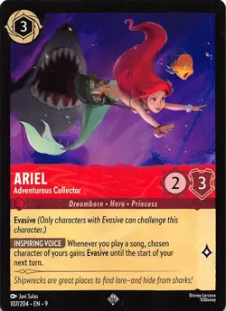 Ariel Adventurous Collector 107/204 Fabled Disney Lorcana - Image 1