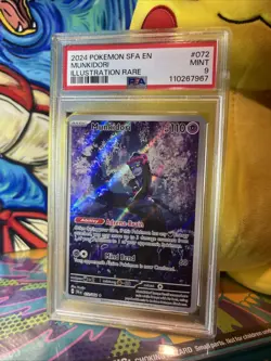 Pokemon TCG Munkidori Illustration Rare Card 072/064 Shrouded Fable Psa 9 - Image 1