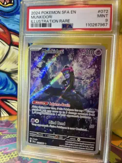 Pokemon TCG Munkidori Illustration Rare Card 072/064 Shrouded Fable Psa 9 - Image 2