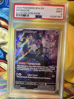 Pokemon TCG Munkidori Illustration Rare Card 072/064 Shrouded Fable Psa 9 - Image 3