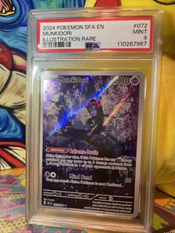 Pokemon TCG Munkidori Illustration Rare Card 072/064 Shrouded Fable Psa 9 - Image 4