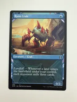 Ruin Crab Showcase MTG Magic the Gathering Card NM Near Mint ZNR - Image 1