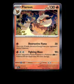 Flareon – 013/131 – Prismatic Evolutions – Holo – Near Mint - Pokemon Card TCG - Image 1
