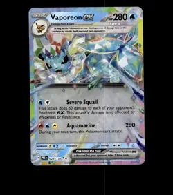 Vaporeon ex - 023/131 - Prismatic Evolutions - Holo Near Mint Pokemon Card TCG - Image 1