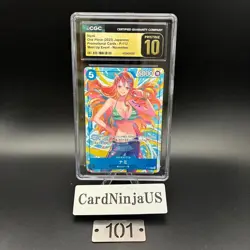 CGC 10 PRISTINE Nami P P-112 Promo Pirates Party One Piece Card Game Japanese - Image 1