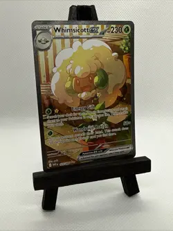 Pokemon Whimsicott EX Special Illustration Rare White Flare English Card 165/086 - Image 3