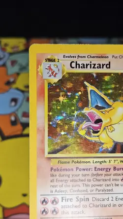 Pokemon Charizard Base Set Holo Rare Card 4/102 Vintage - Image 3