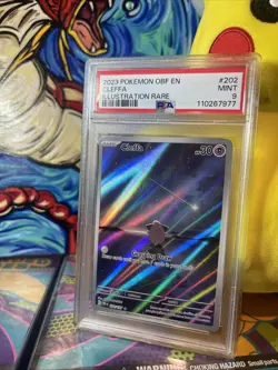 Cleffa Pokemon TCG Obsidian Flames Holo Card 202/197 PSA 9 - Image 2