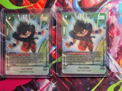 Son Goku FB08-100 SR Alt Art Foil Battle Card Dragon Ball Super x2 - Image 1
