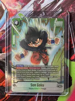 Son Goku FB08-100 SR Alt Art Foil Battle Card Dragon Ball Super x2 - Image 3