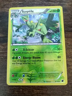 Sceptile 8/116 Plasma Freeze Reverse Holo Pokemon Card - Image 1