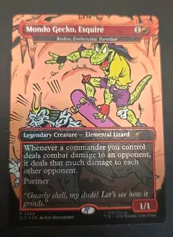 Mondo Gecko, Esquire - Kediss, Emberclaw Familiar Secret Lair Drop MTG Foil NM - Image 1