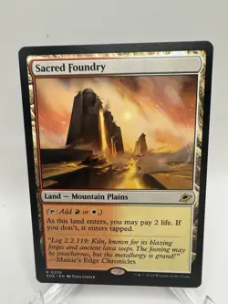 Sacred Foundry : MTG - Edge of Eternities #0256 / NM - Image 1
