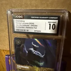 Lorcana Chernabog - Evildoer - 205/204 - Enchanted CGC GEM MINT 10 - Image 2