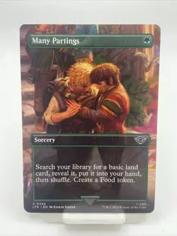 MTG: Lord of the Rings - MANY PARTINGS 0445 C (BORDERLESS Non-FOIL) - Image 1