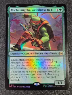 Michelangelo, Weirdness to 11 R Teenage Mutant Ninja Turtles 121 NM - Image 1