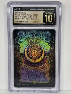 MTG LOTR The One Ring / Borderless Poster (Foil) #748 - CGC Pristine 10 Not PSA - Image 1