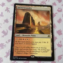 MTG Sacred Foundry EOE 0256 R NM Regular Card More In Store - Image 1
